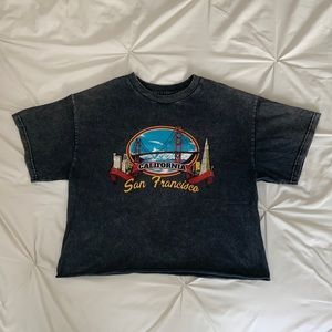 Brandy Melville San Francisco Graphic Cropped Tee
